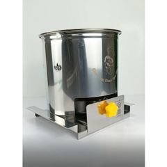 Nồi lẩu nhúng xiên que inox  kèm bếp cồn chắn gió đi kèm | Nồi lẩu Shabu thể tích 1800ml