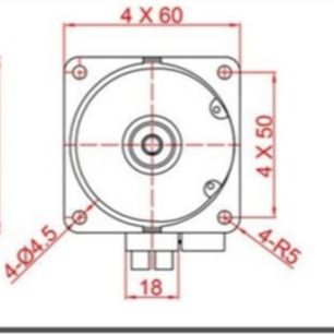 Động cơ giảm tốc 60KTYZ 14W  (mới)  20 rpm chế máy quay gà