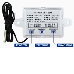 Bộ điều khiển nhiệt độ kỹ thuật số XH-W3002 - Điểu khiển nhiệt độ máy ấp trứng