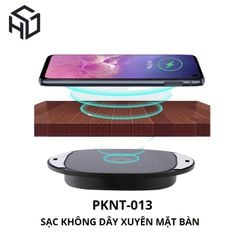 Sạc Không Dây Xuyên Mặt Bàn - Sạc không dây sạc qua mọi bề mặt trừ kim loại - PKNT-013