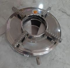 (BCTTF-2) Bếp Cồn Inox Tròn Loại 1 Cao Cấp Có Chắn Gió