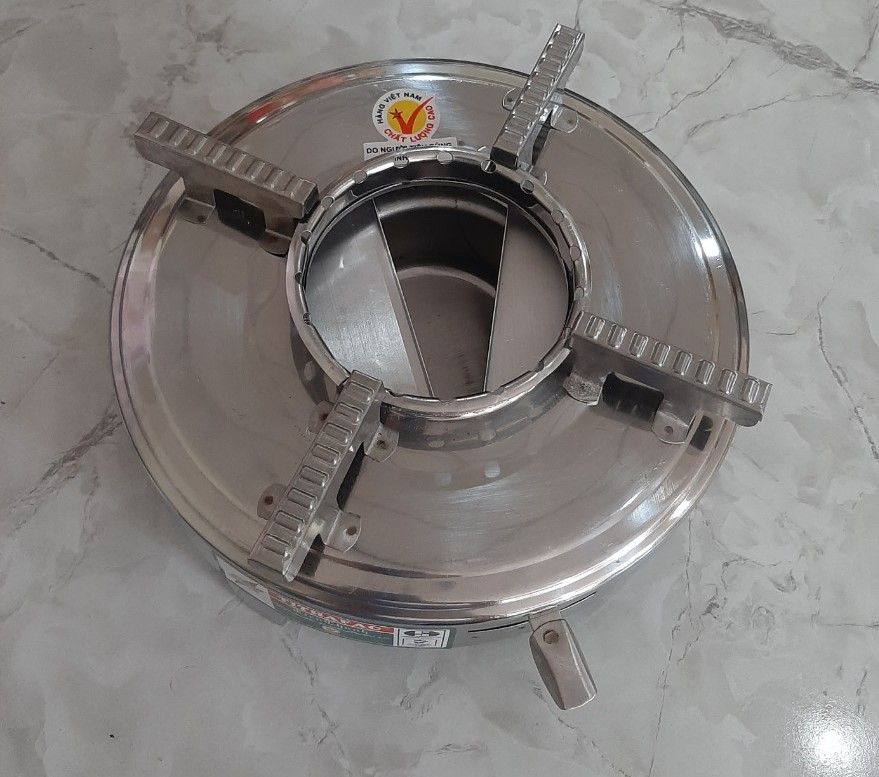 (BCTTF-2) Bếp Cồn Inox Tròn Loại 1 Cao Cấp Có Chắn Gió