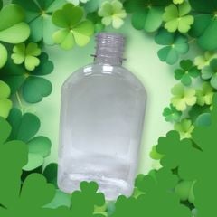Chai nhựa PET đựng trà sữa | Chai nhựa PET Dẹp Cạnh Cổ 28 - 330ml