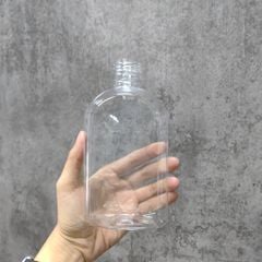 Chai nhựa PET đựng trà sữa | Chai nhựa PET Dẹp Cạnh Cổ 28 - 330ml