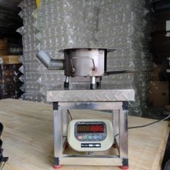 Bếp củi cải tiến HươngGiang siêu bền tròn 30cm nấu -nướng- lẩu có bệ đỡ củi, ống khói, chống đen nồi