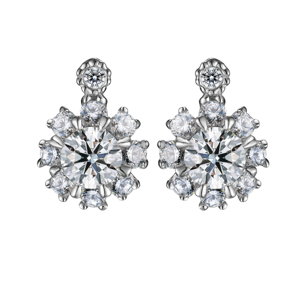 Ổ Bông kim cương tấm vàng 14K Frozen S 2C