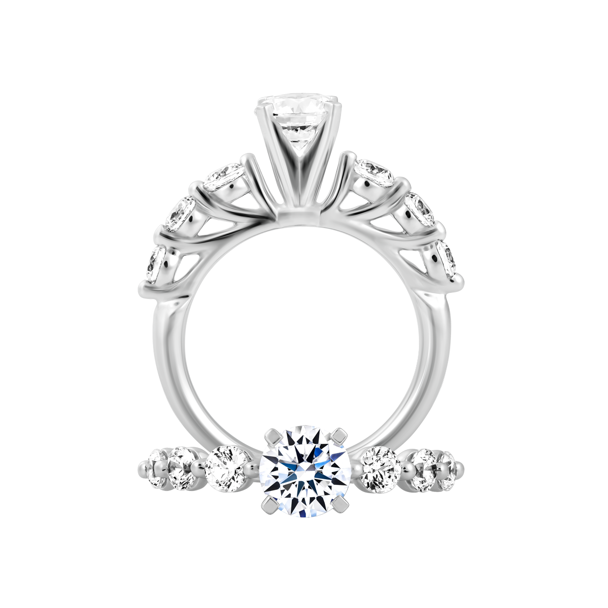 Nhẫn nữ đính đá CZ vàng 14K Dalmatic 3C