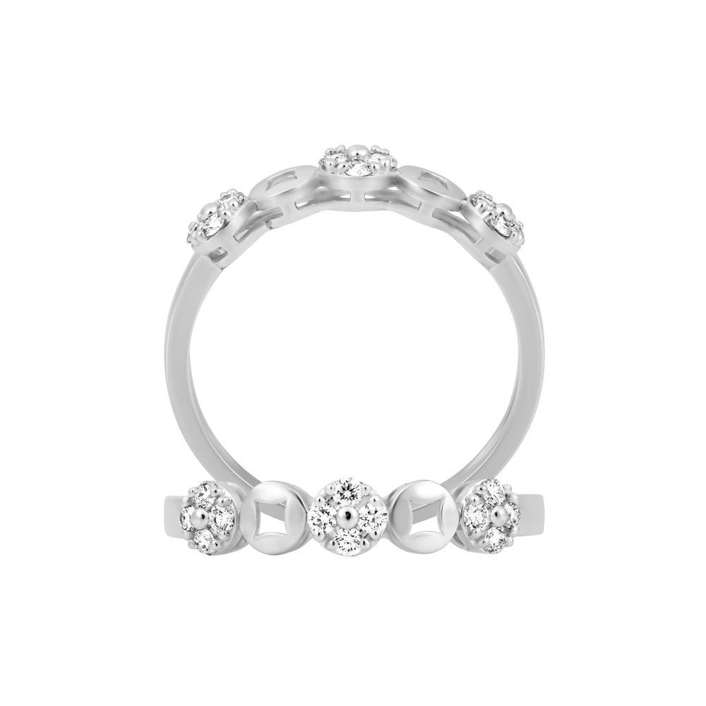 Nhẫn nữ kim cương viên vàng 14K Prima V2