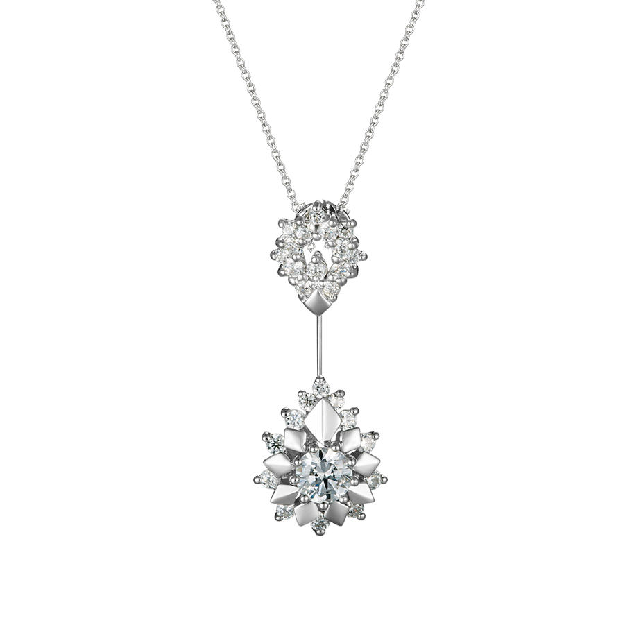 Mặt kim cương tấm vàng 14K Fetchingly N 3C