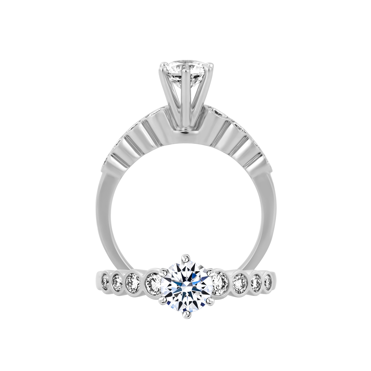 Nhẫn nữ đính đá CZ vàng 14K Galloon N 5C