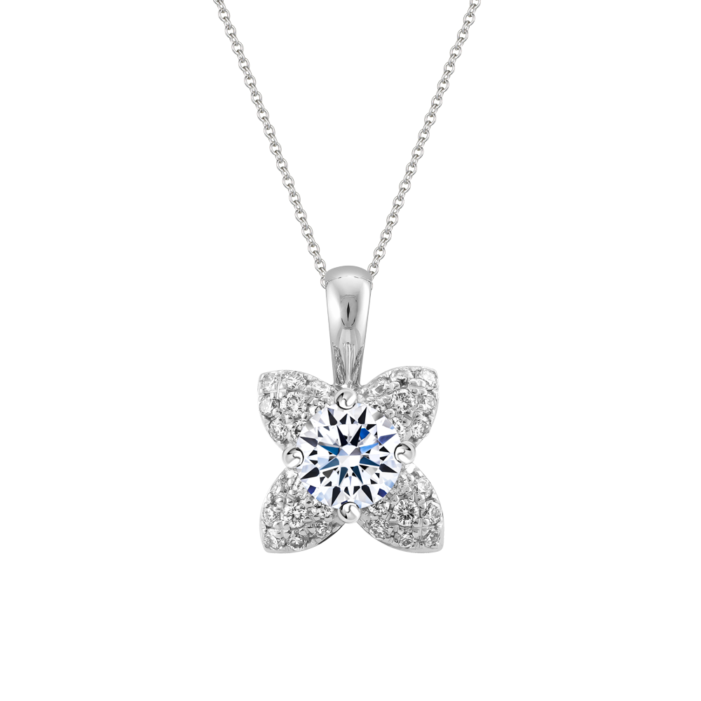Mặt kim cương tấm vàng 14K Ratline 2C