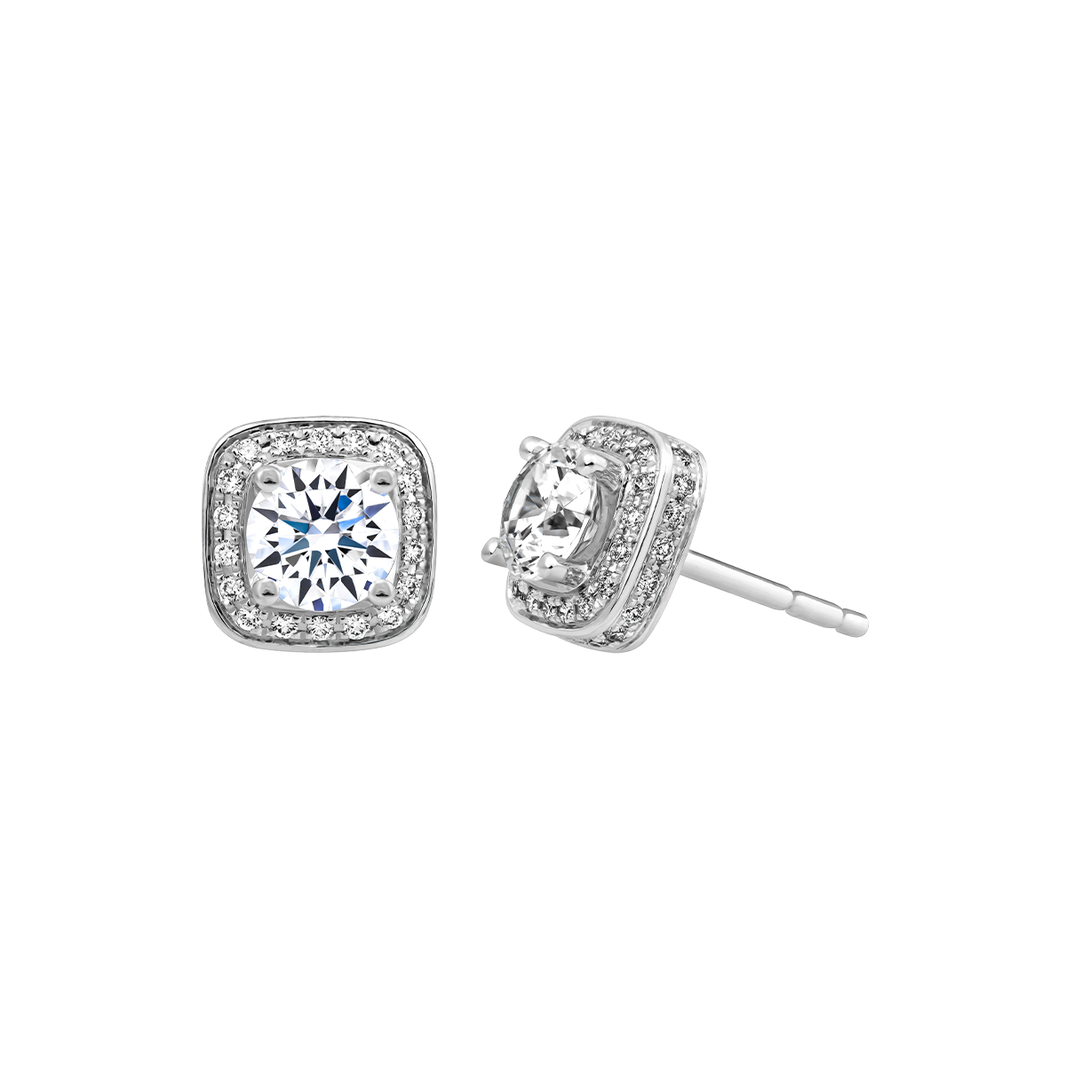 Ổ Bông kim cương tấm vàng 14K Marquis N 3C
