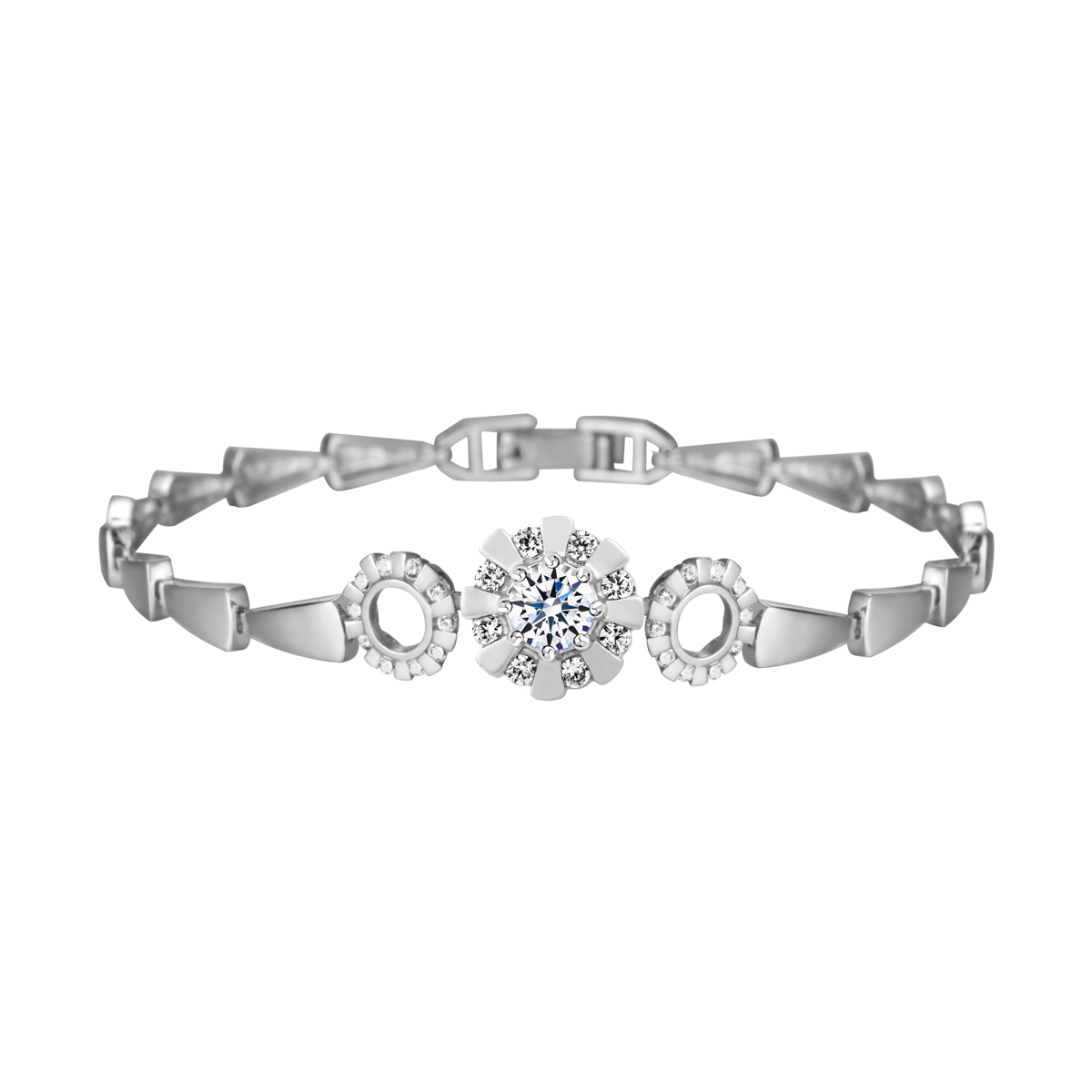 Lắc kim cương tấm vàng 14K Mushy N 5C