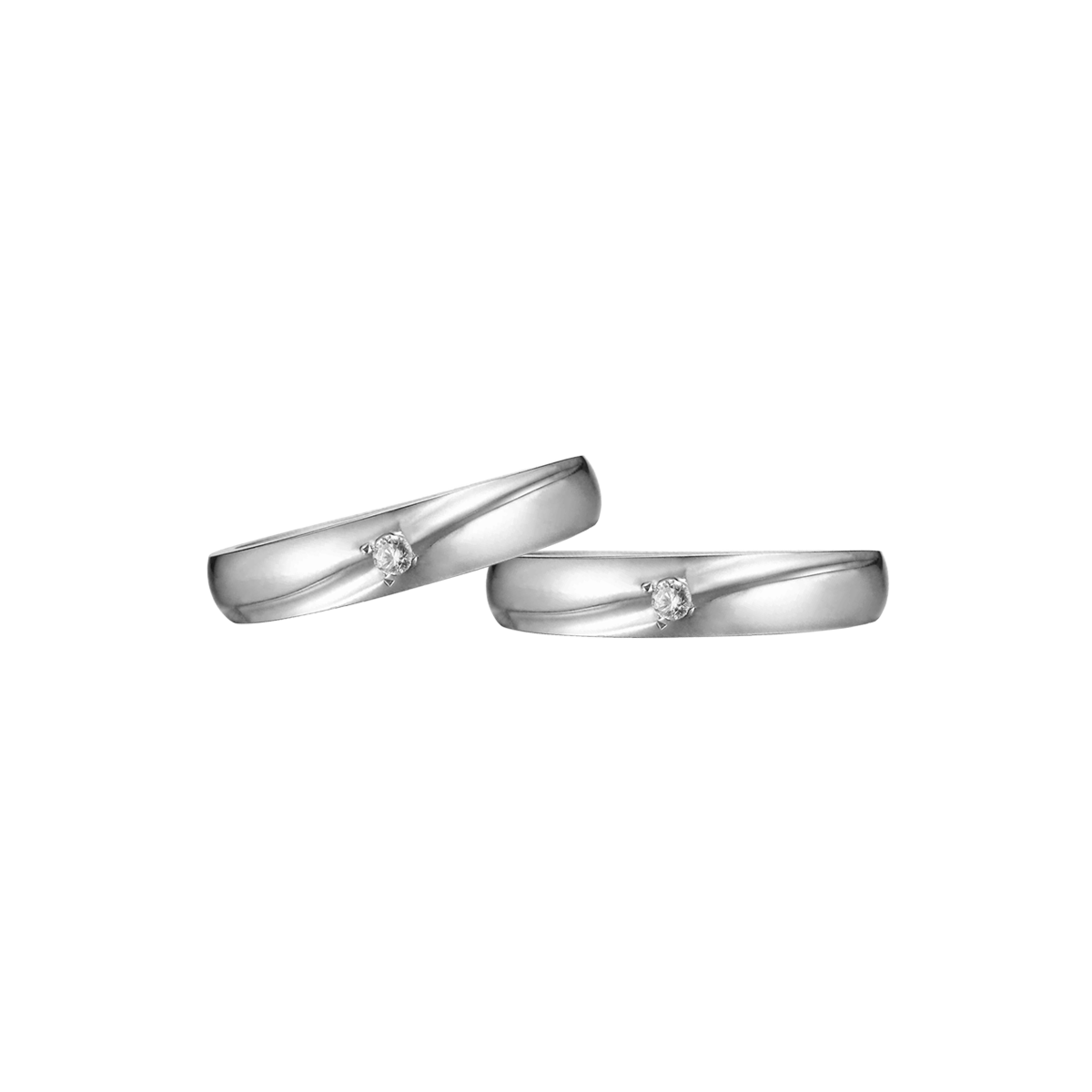 Nhẫn cưới nữ kim cương viên vàng 14K Benecdict F