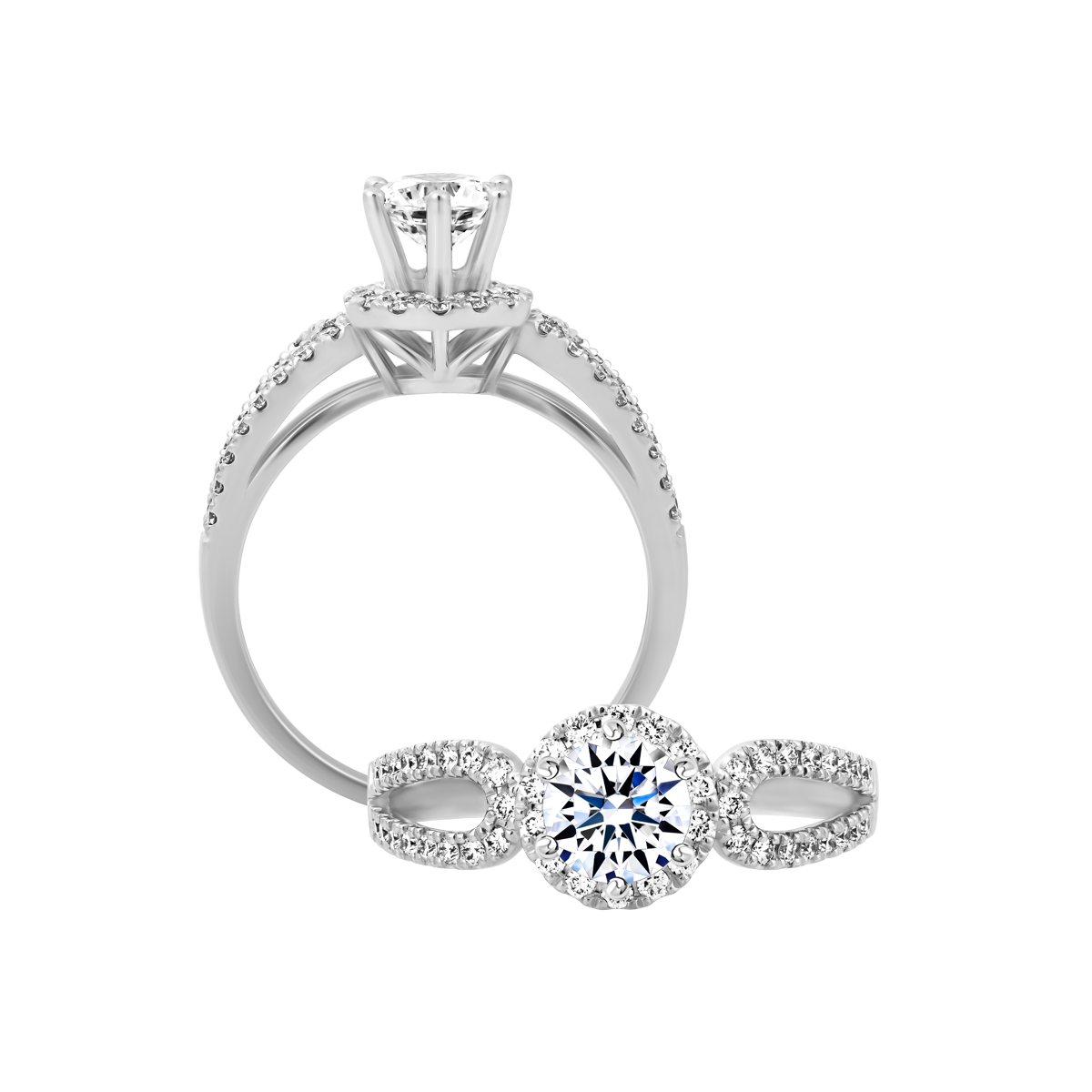 Nhẫn nữ đính đá CZ vàng 14K Exemplary 5C
