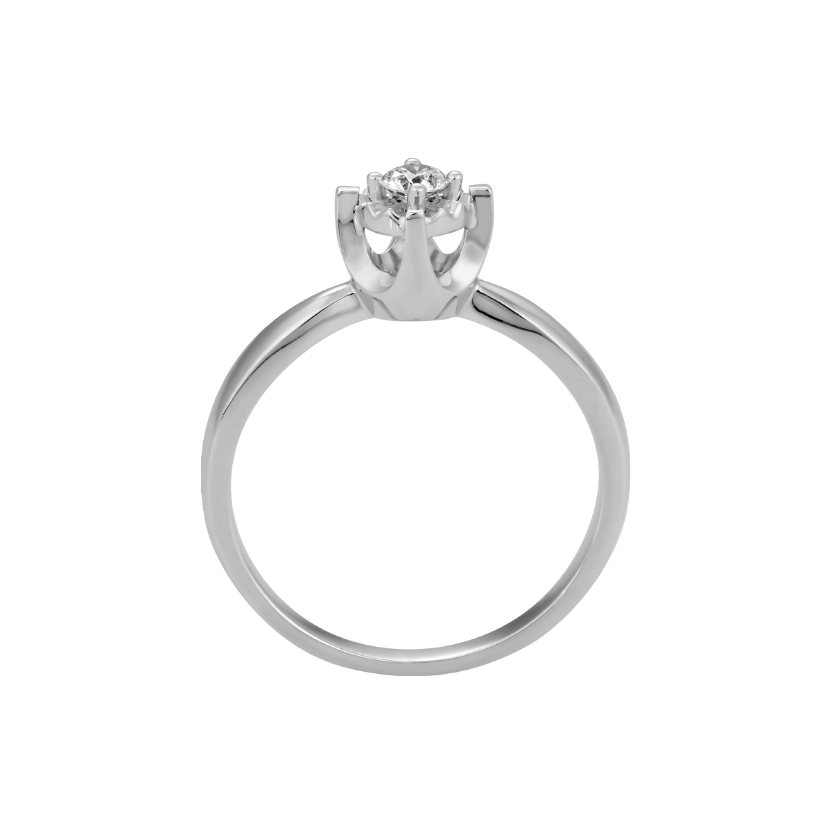 Nhẫn nữ kim cương vàng 14K Monaka 5p