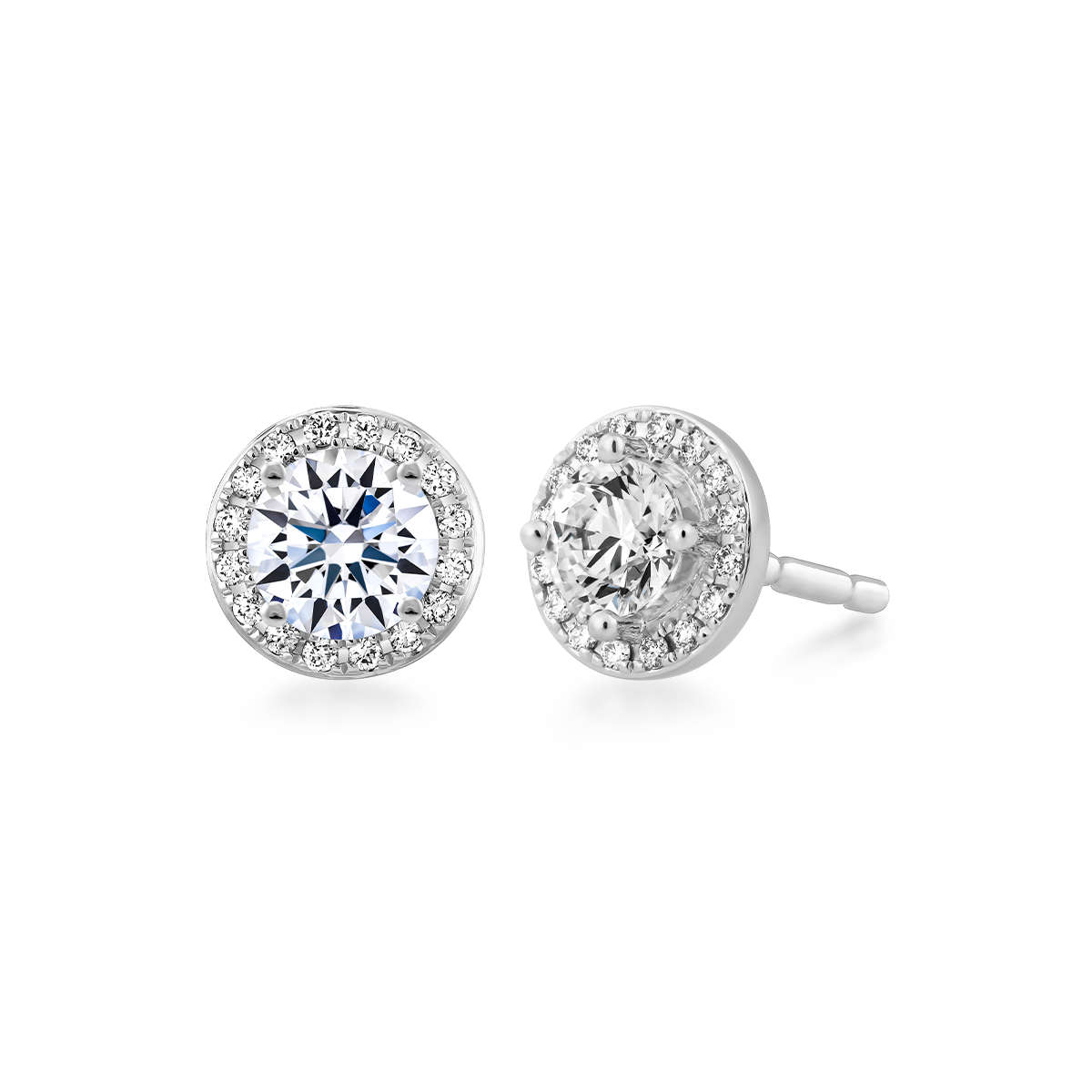 Ổ Bông kim cương tấm vàng 14K Evoke N 3C