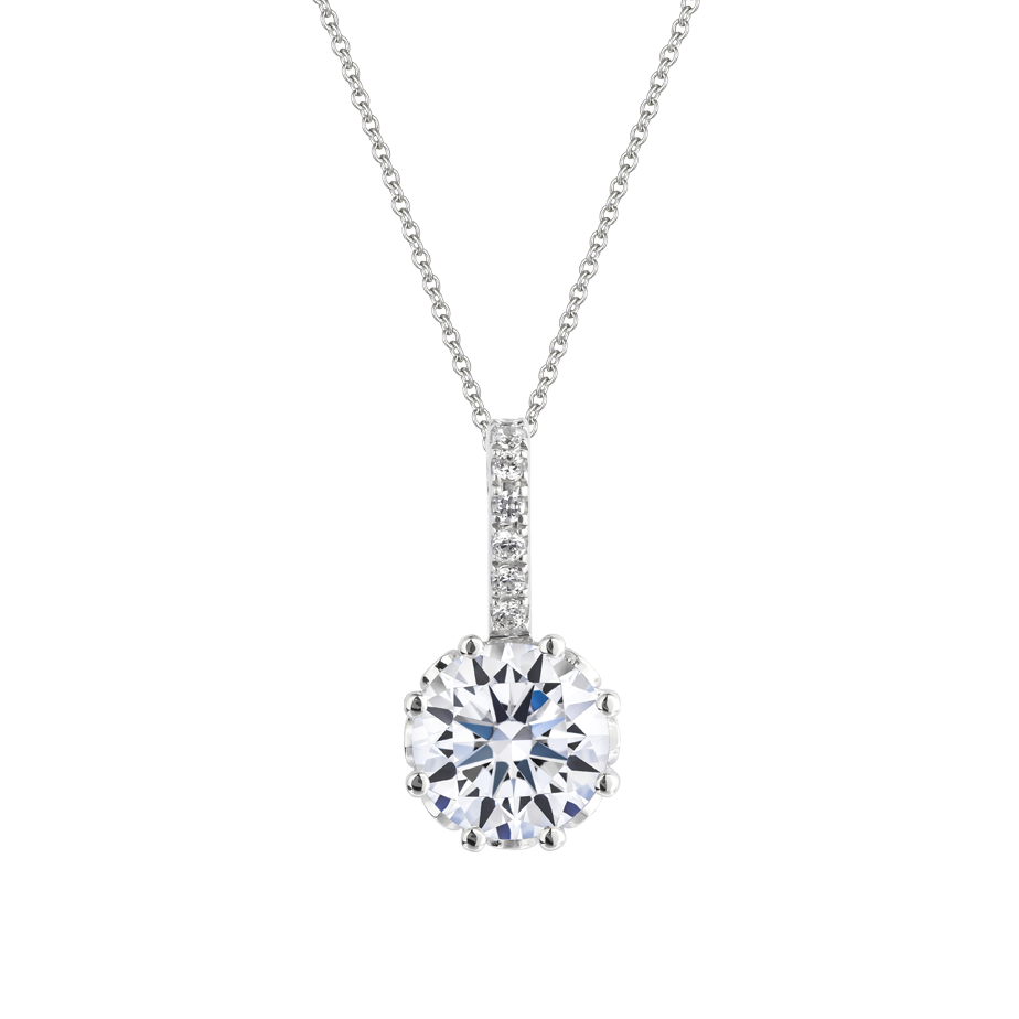 Mặt đính đá CZ vàng 14K Cheerful N 1CT