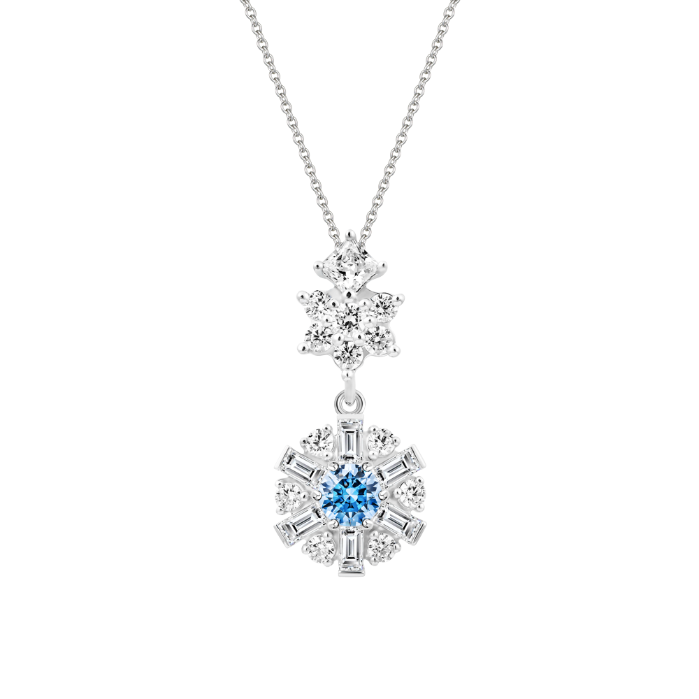 Mặt đính đá CZ vàng 14K Brighty FBL 5C