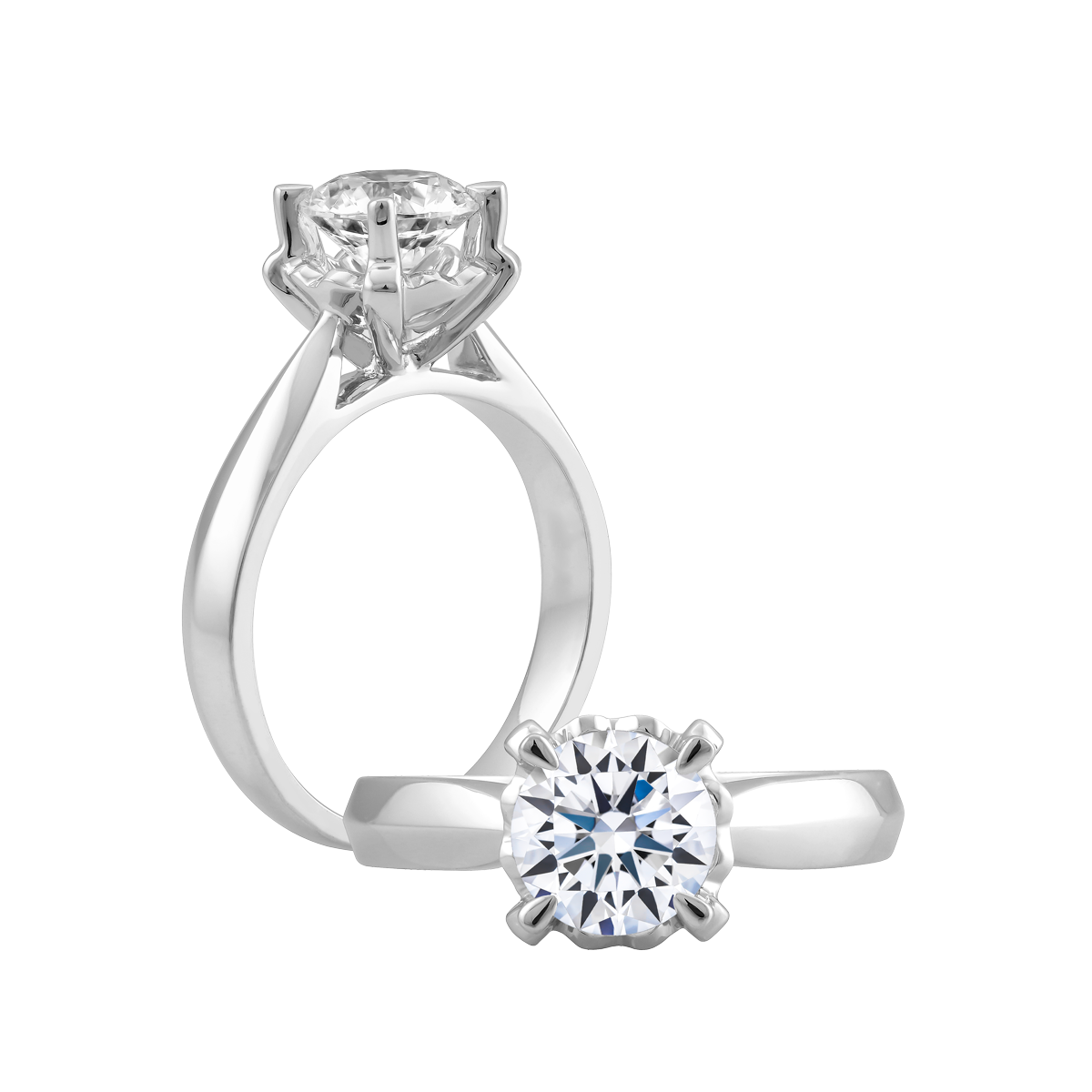 Nhẫn nữ đính đá CZ vàng 14K Tracy 1CT