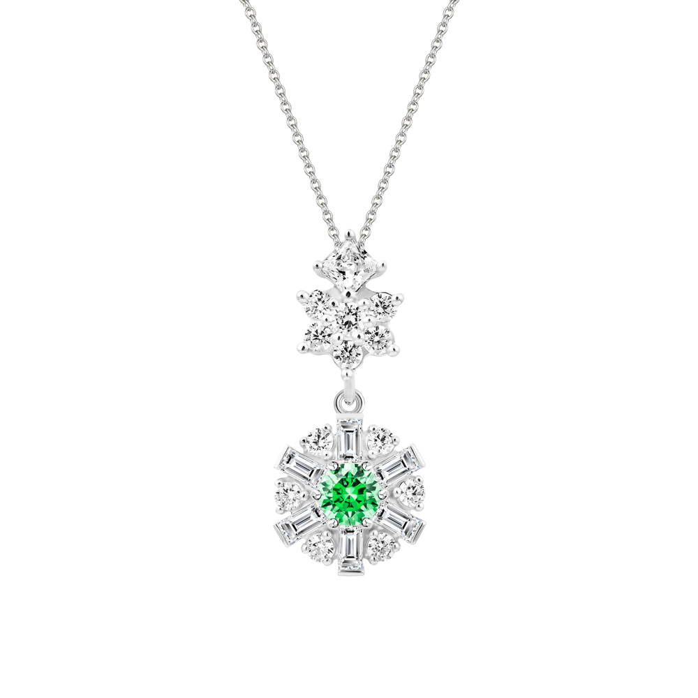 Mặt đính đá CZ vàng 14K Brighty GRE 5C