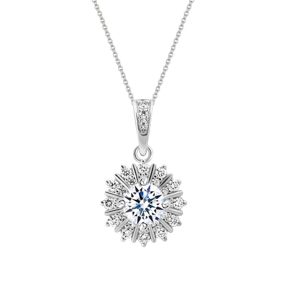 Mặt kim cương tấm vàng 14K Gorgeous 5C