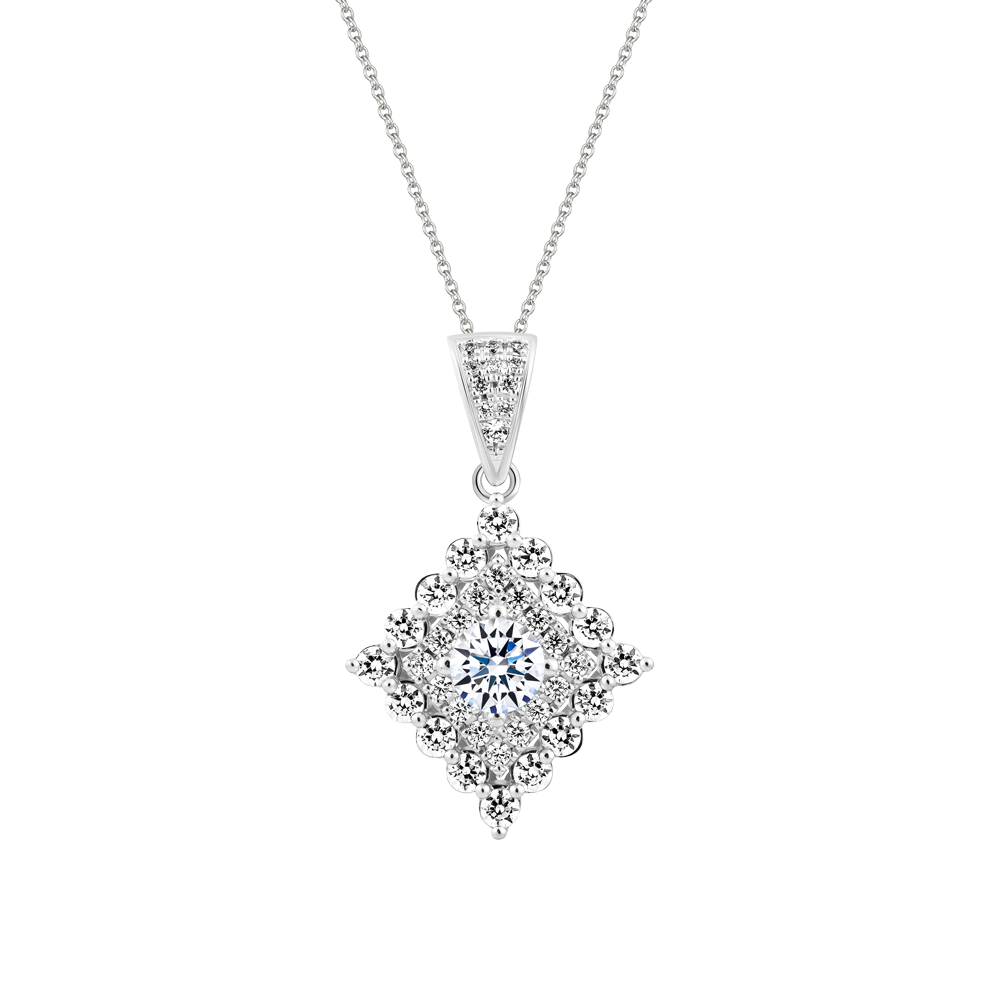 Mặt đính đá CZ vàng 14K Beatrician 5C