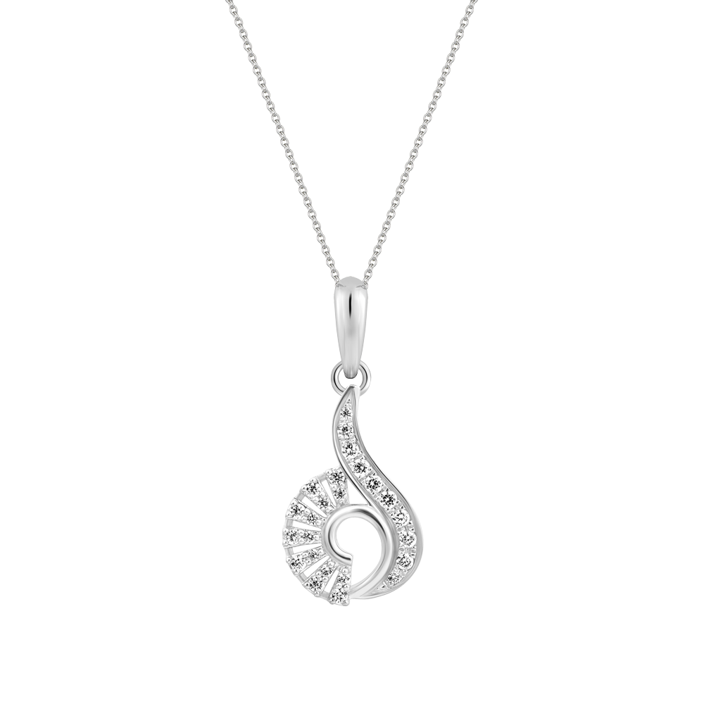 Mặt đính đá CZ vàng 18K Shellfish