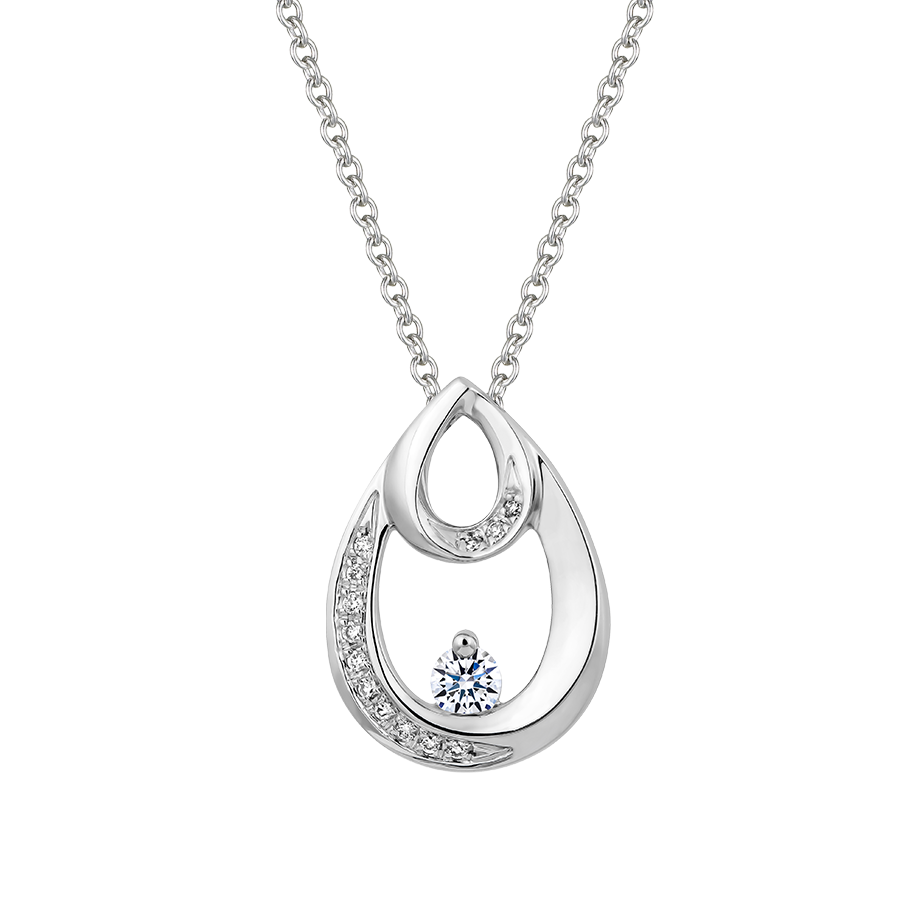 Mặt kim cương vàng 14K Dew N2 5p