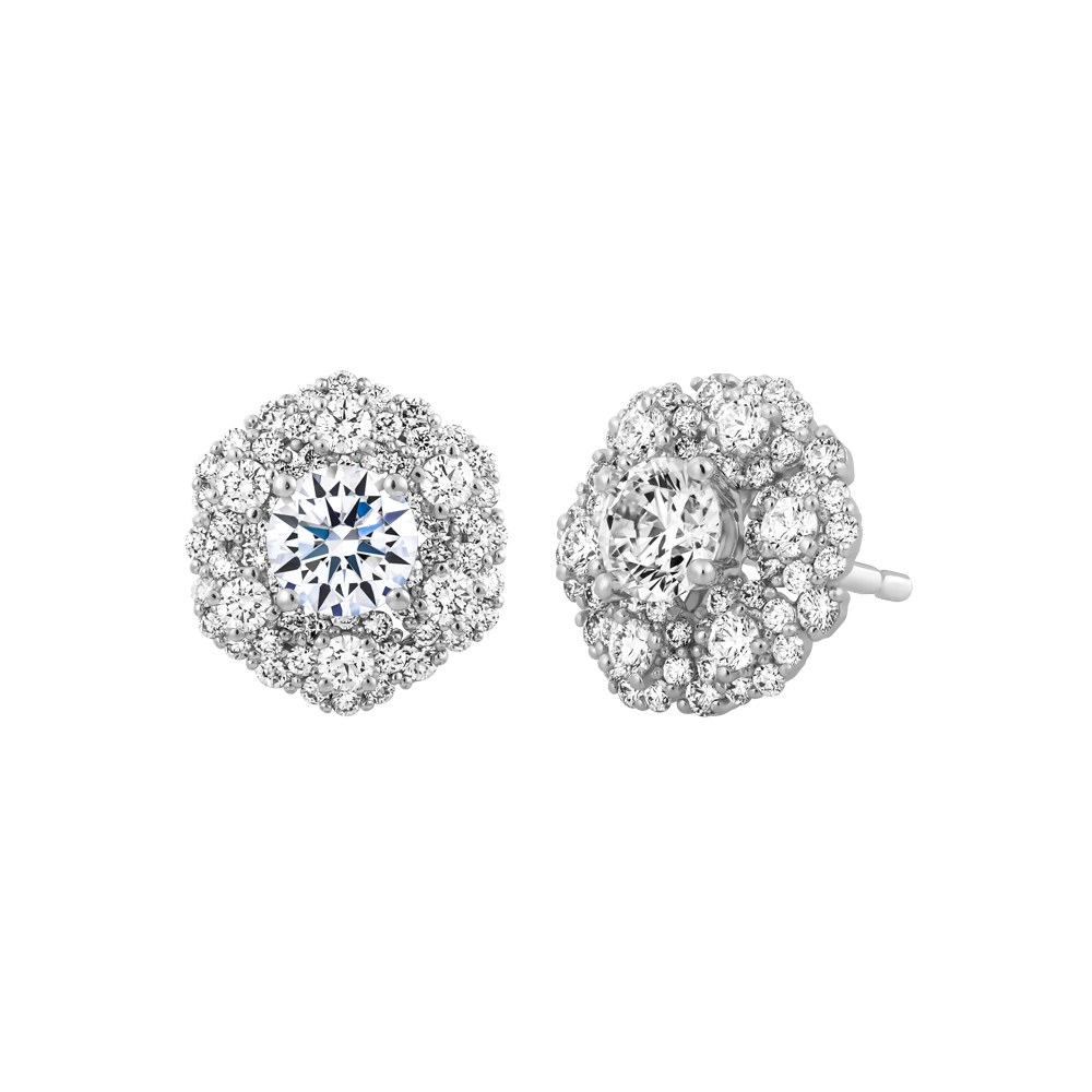 Ổ Bông kim cương tấm vàng 14K Arlana 3C