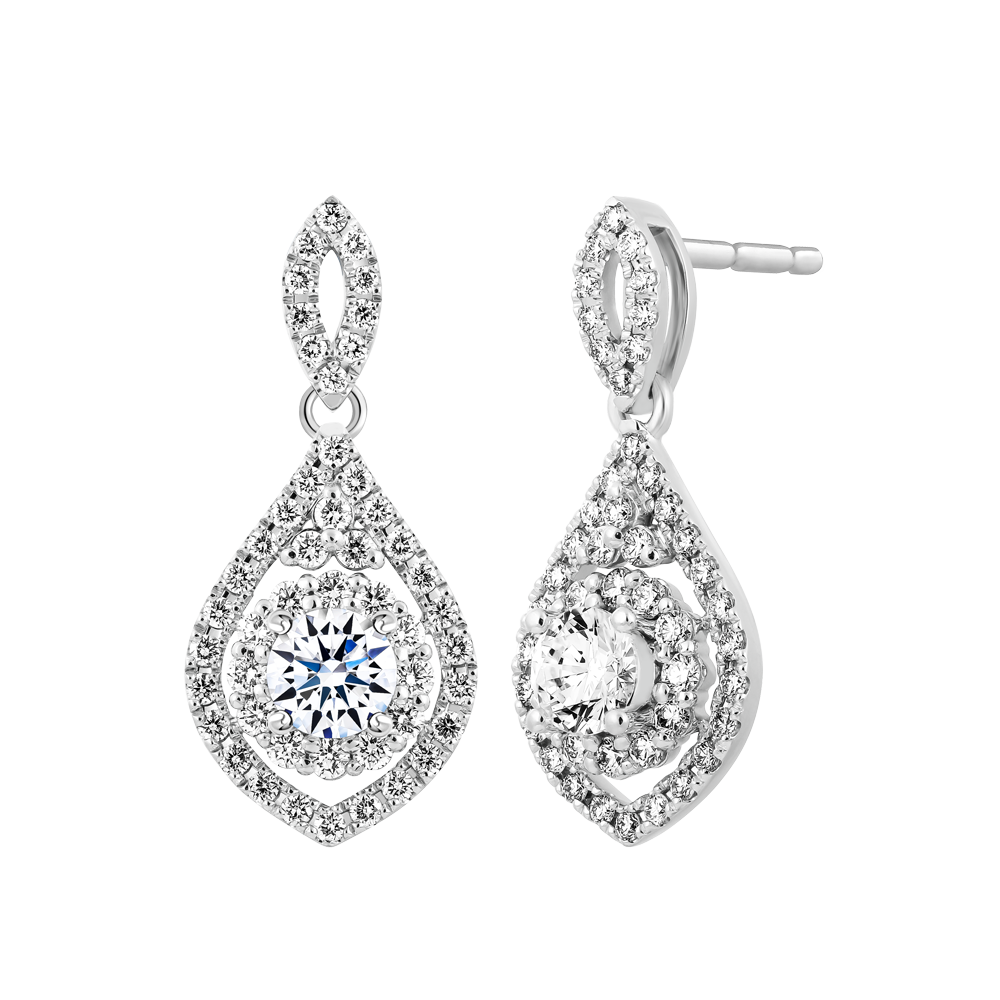 Ổ Bông kim cương tấm vàng 14K Sophia 3C