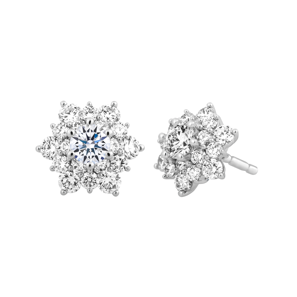 Ổ Bông kim cương tấm vàng 14K Baladan N 3C
