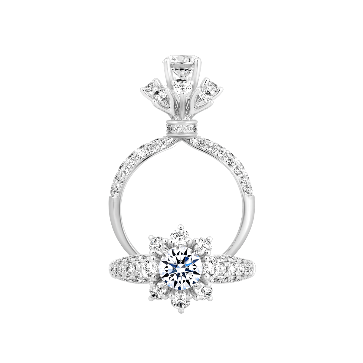 Nhẫn nữ đính đá CZ vàng 14K Jakira 5C
