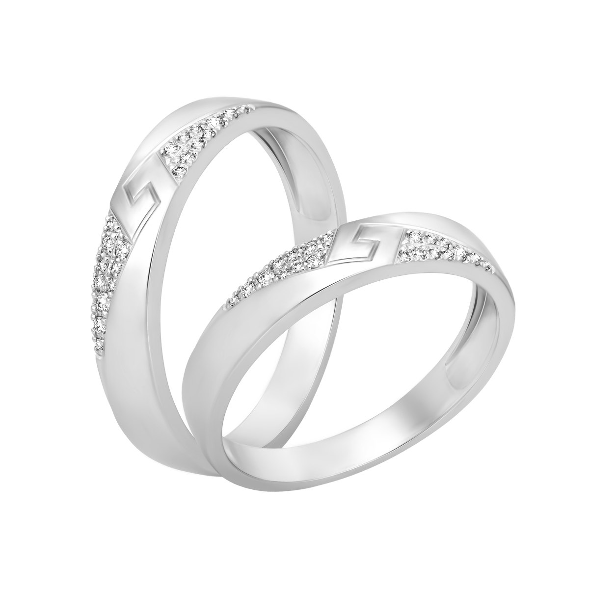Nhẫn cưới nam kim cương viên vàng 14K Cogently M