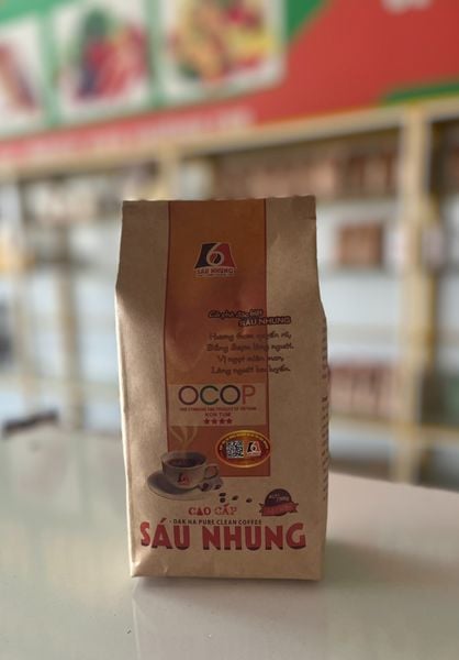  Cà phê Đăk Hà - Loại cao cấp - Cà phê đặc biệt Sáu Nhung (Túi 500g) 