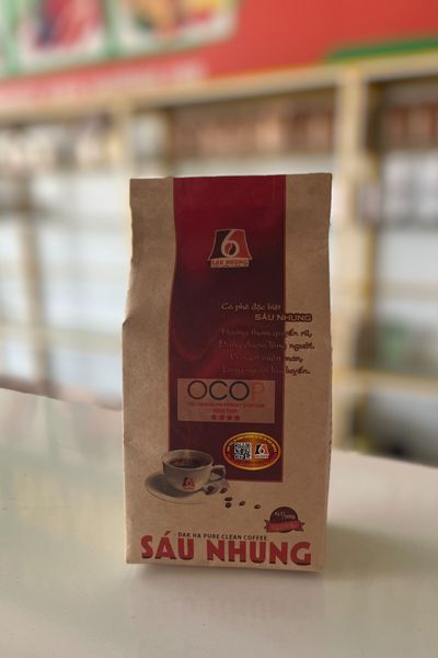  Cà phê Đăk Hà - Cà phê đặc biệt Sáu Nhung (Túi 500g) 
