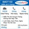 Sim 4G Mobifone  6MDT150 Trọn Gói 6 Tháng 500GB/Tháng