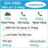 Sim 4G VinaPhone D500 Khuyến Mại 5Gb/Tháng Trọn Gói 1 Năm