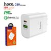 Củ Sạc Nhanh 20W Hoco C80 Type-C + USB-A