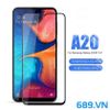 Kính Cường Lựng Samsung Galaxy A20 Full Keo Màn Bóng Mịn