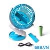 Quạt Mini Fan Kẹp Để Bàn ML F168 Sạc Pin Cao Cấp