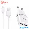 Bộ Củ Cáp Sạc Nhanh Hoco C12 Chân Android Micro Usb