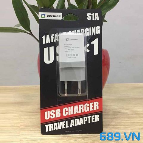 Củ Sạc Điện Adapter Zenker S1A Chính Hãng Chuẩn 5V-1A