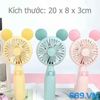 Quạt Phun Sương Mini Portable KD135 Hình Tai Thỏ Sạc Điện