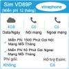 Sim 4G/5G Vinaphone GV89 - VD89P 4GB/Ngày 120GB/Tháng Trọn Gói 1 Năm