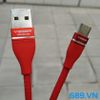Cáp Sạc Chân Micro USB Dù Siêu Mịn Đầu Kim Loại Veger VGM22
