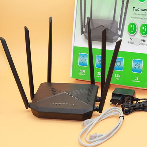 Bộ Router Phát Wifi 4G 6 Râu CPE B618 Tốc Độ 300Mpbs