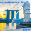 Sim 4G Du Lịch Không Giới Hạn Dùng Cho 2 Nước Singapore Và Thái Lan