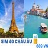 Sim 4G Du Lịch 72 Nước Châu Âu