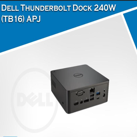 DELL TB16 THUNDERBOLT DOCK – 240W AC ADAPTOR – DELL TB16 THUNDERBOLT DOCK – 240W AC ADAPTOR –